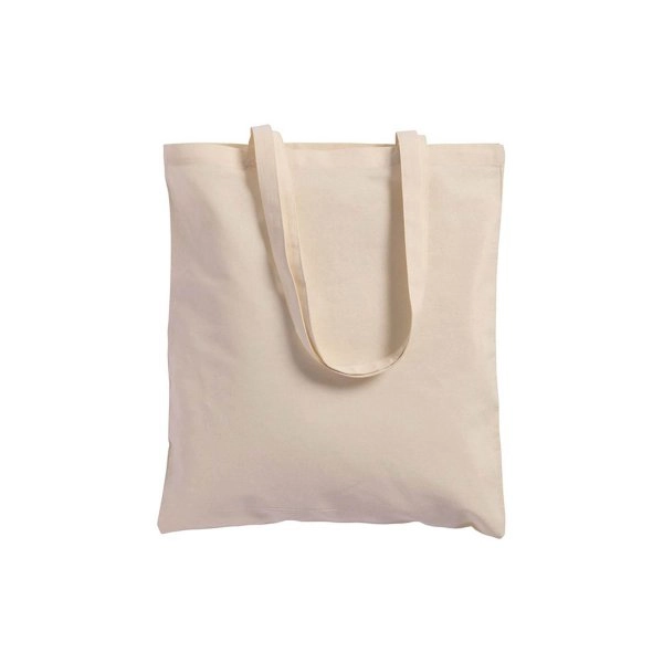 Immagine Shopper in cotone naturale, manici lunghi