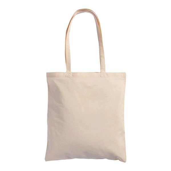 Immagine Shopper in cotone naturale, manici lunghi