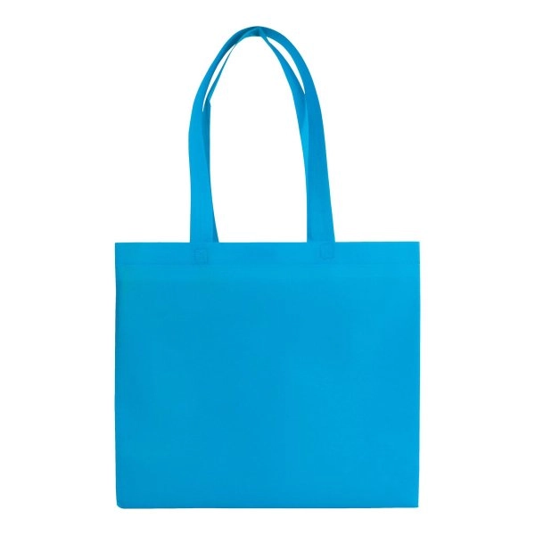 Immagine Shopper in TNT laminato, manici lunghi e soffietto