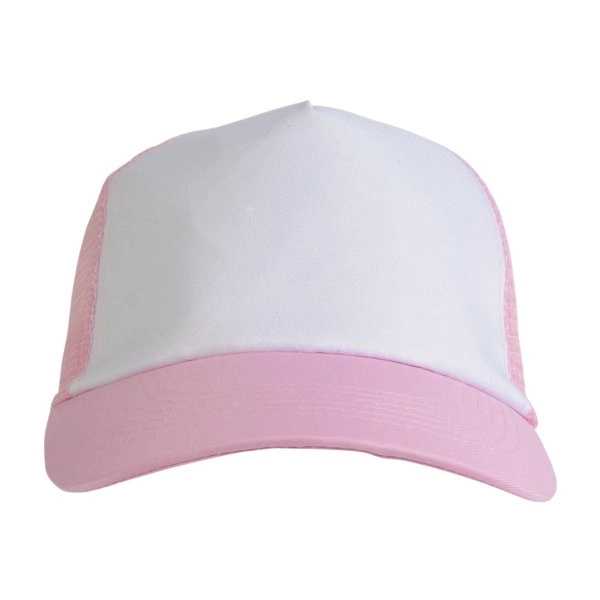 Immagine Cappellino in poliestere, 5 pannelli con calotta a rete