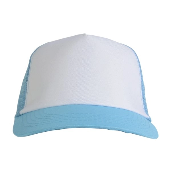 Immagine Cappellino in poliestere, 5 pannelli con calotta a rete
