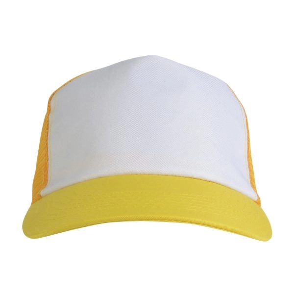 Immagine Cappellino in poliestere, 5 pannelli con calotta a rete