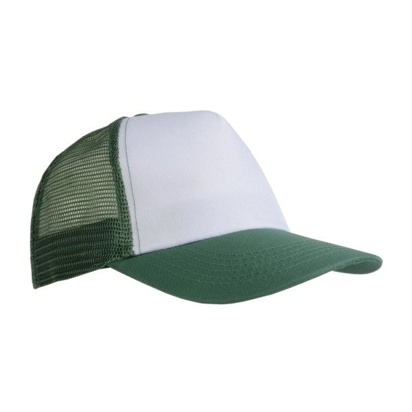 Immagine Cappellino in poliestere, 5 pannelli con calotta a rete