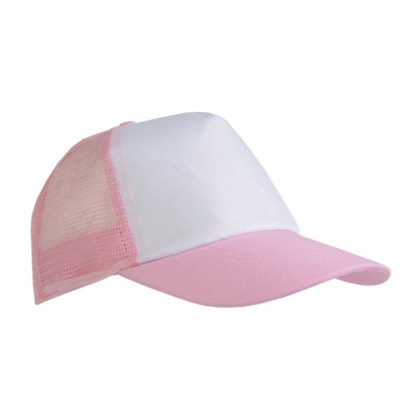Immagine Cappellino in poliestere, 5 pannelli con calotta a rete