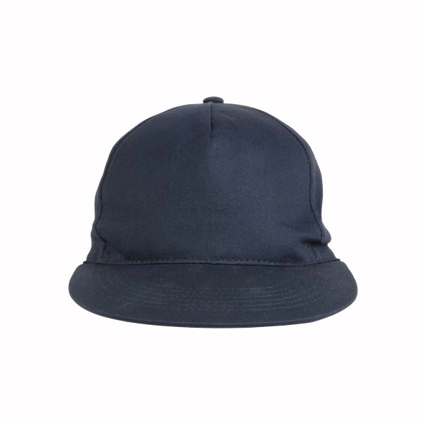 Immagine Cappellino in cotone pesante, 6 pannelli con visiera piatta