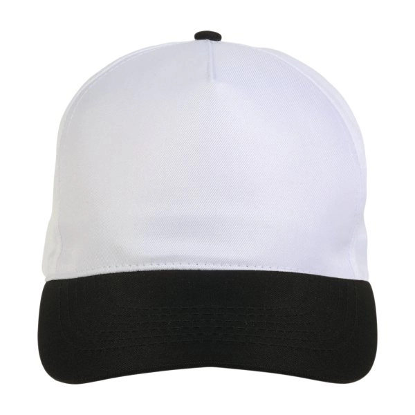 Immagine Cappellino in poliestere, 5 pannelli, regolazione a velcro