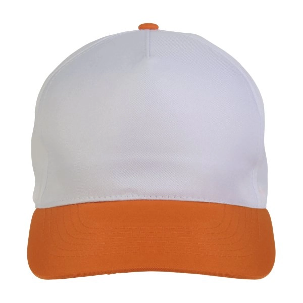 Immagine Cappellino in poliestere, 5 pannelli, regolazione a velcro