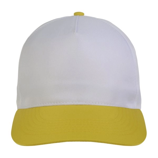 Immagine Cappellino in poliestere, 5 pannelli, regolazione a velcro