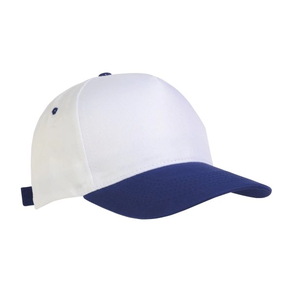 Immagine Cappellino in poliestere, 5 pannelli, regolazione a velcro