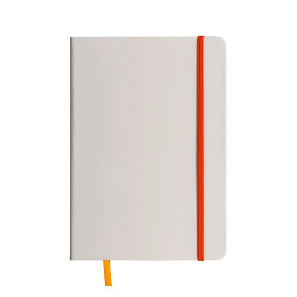 Immagine Quaderno in copertina in PU con elastico colorato(80 pag.), segnalibro in raso