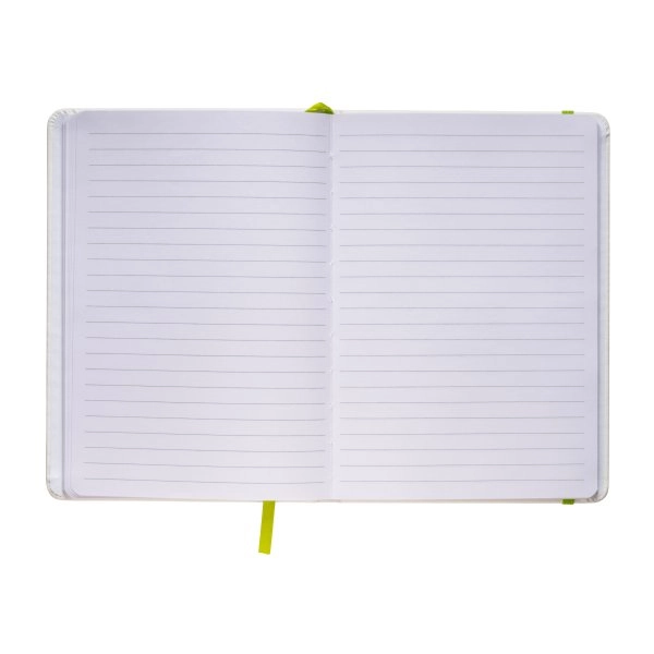 Immagine Quaderno in copertina in PU con elastico colorato(80 pag.), segnalibro in raso