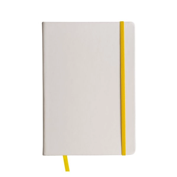 Immagine Quaderno in copertina in PU con elastico colorato(80 pag.), segnalibro in raso