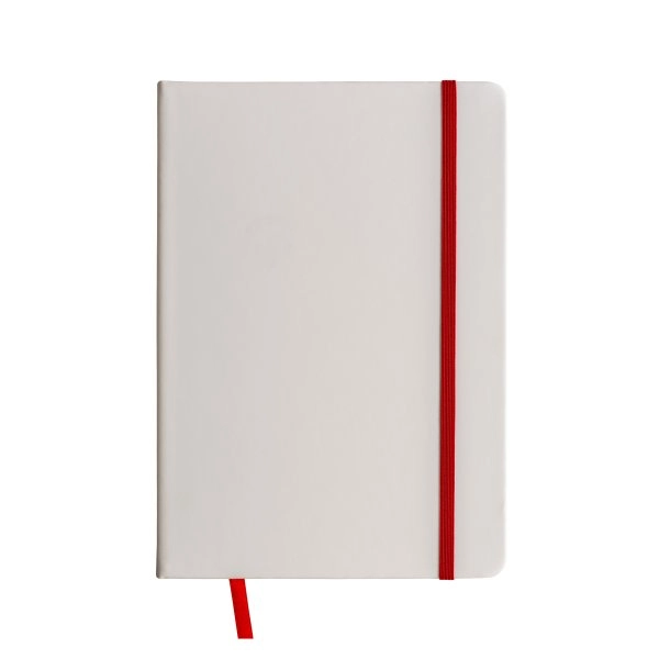 Immagine Quaderno in copertina in PU con elastico colorato(80 pag.), segnalibro in raso