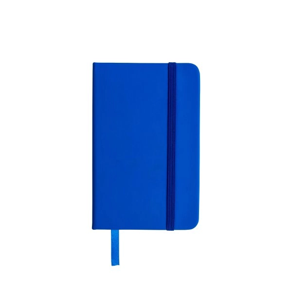Immagine Quaderno in PU con elastico colorato, fogli a righe (80 pag.), segnalibro in raso