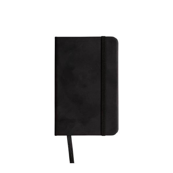 Immagine Quaderno in PU con elastico colorato, fogli a righe (80 pag.), segnalibro in raso