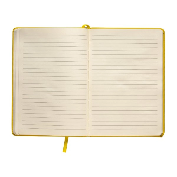 Immagine Quaderno in PU con elastico colorato, fogli a righe (80 pag.) colore avorio, segnalibro in