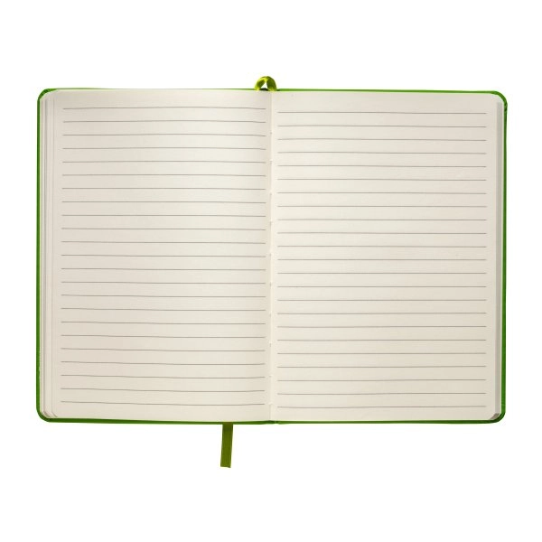 Immagine Quaderno in PU con elastico colorato, fogli a righe (80 pag.) colore avorio, segnalibro in
