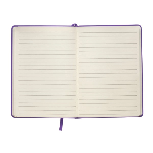 Immagine Quaderno in PU con elastico colorato, fogli a righe (80 pag.) colore avorio, segnalibro in