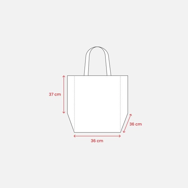 Immagine Shopper in formato cartone da pizza in TNT 80 g/m2