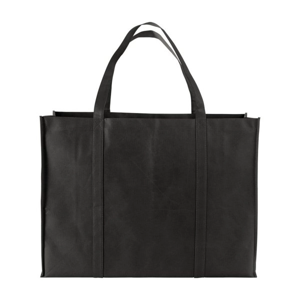 Immagine Shopper maxi con soffietto in TNT 100 g/m2 cucito, manici lunghi