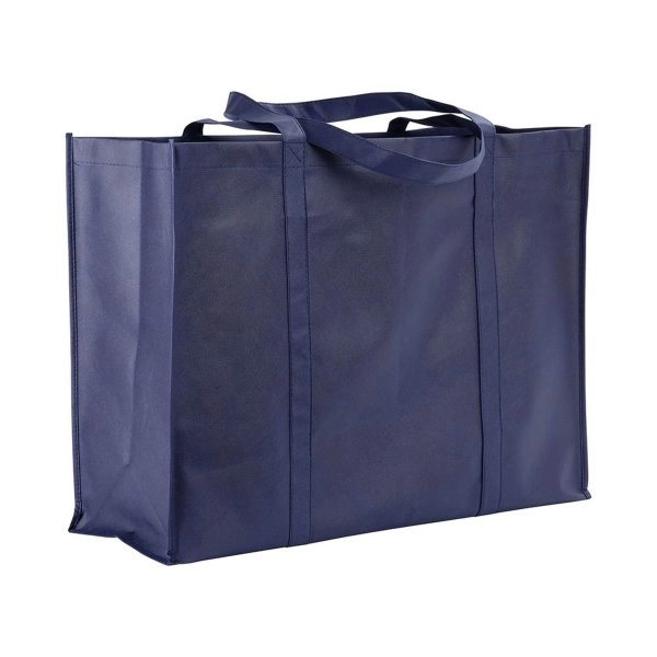 Immagine Shopper maxi con soffietto in TNT 100 g/m2 cucito, manici lunghi