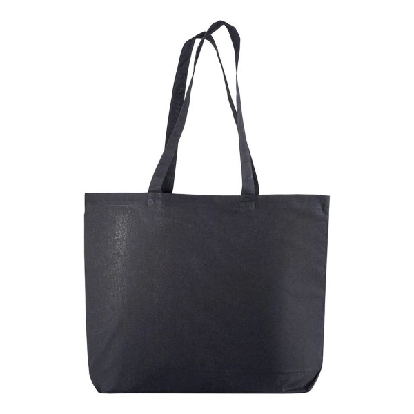 Immagine Shopper con soffietto alla base in cotone 135 g/m2, manici lunghi