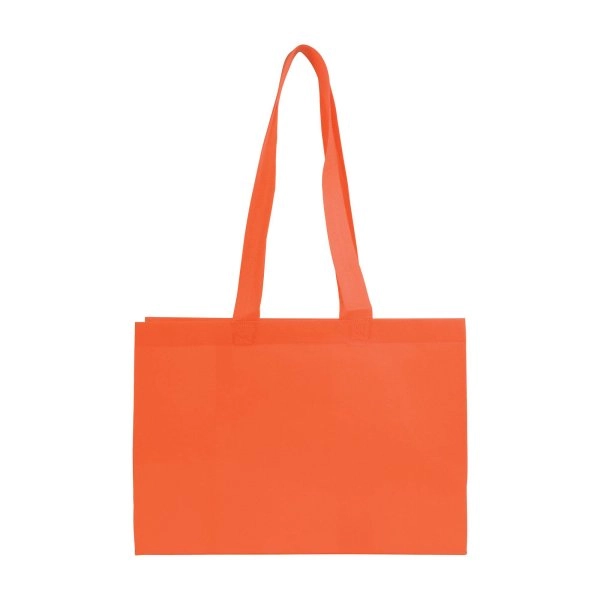 Immagine Shopper con soffietto alla base in TNT 70 g/m2 termosaldato, manici lunghi