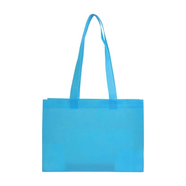 Immagine Shopper con soffietto alla base in TNT 70 g/m2 termosaldato, manici lunghi