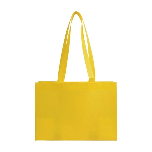 Immagine Shopper con soffietto alla base in TNT 70 g/m2 termosaldato, manici lunghi