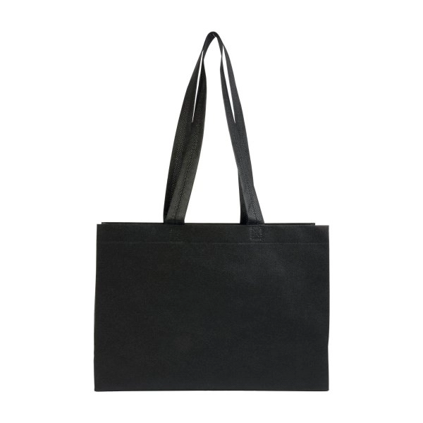 Immagine Shopper con soffietto alla base in TNT 70 g/m2 termosaldato, manici lunghi