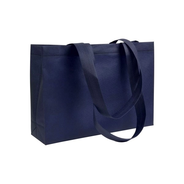 Immagine Shopper con soffietto alla base in TNT 70 g/m2 termosaldato, manici lunghi