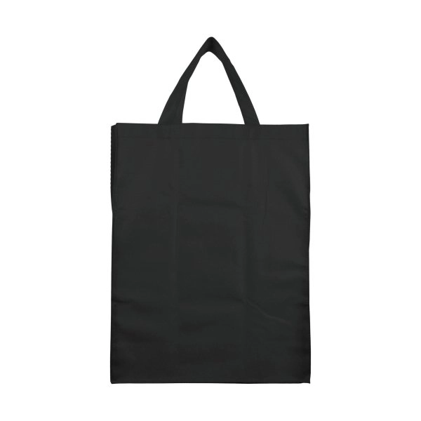 Immagine Shopper ripiegabile con soffietto in TNT 80 g/m2, manici corti