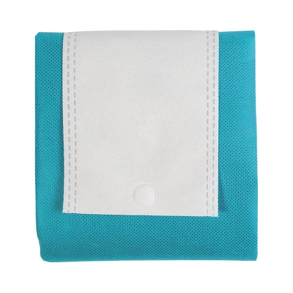 Immagine Shopper ripiegabile in TNT 80 g/m2 termosaldato, manici corti