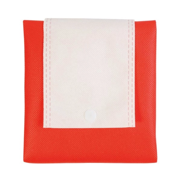 Immagine Shopper ripiegabile in TNT 80 g/m2 termosaldato, manici corti