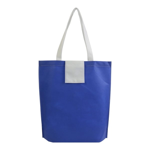 Immagine Shopper ripiegabile in TNT 80 g/m2 termosaldato, manici corti