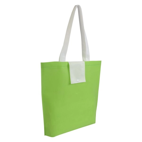Shopper ripiegabile in TNT 80 g/m2 termosaldato, manici corti