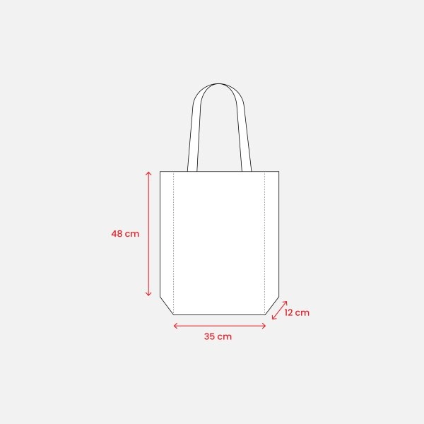 Immagine Shopper fouta in cotone 180 g/m2, manici lunghi