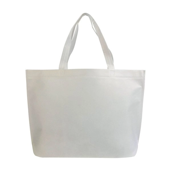 Immagine Shopper con soffietto alla base in TNT termosaldato, manici lunghi
