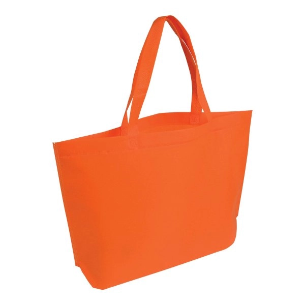 Immagine Shopper con soffietto alla base in TNT termosaldato, manici lunghi