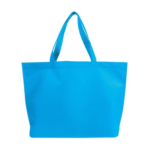 Immagine Shopper con soffietto alla base in TNT termosaldato, manici lunghi