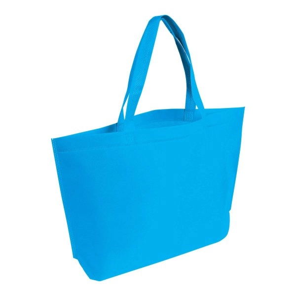 Immagine Shopper con soffietto alla base in TNT termosaldato, manici lunghi