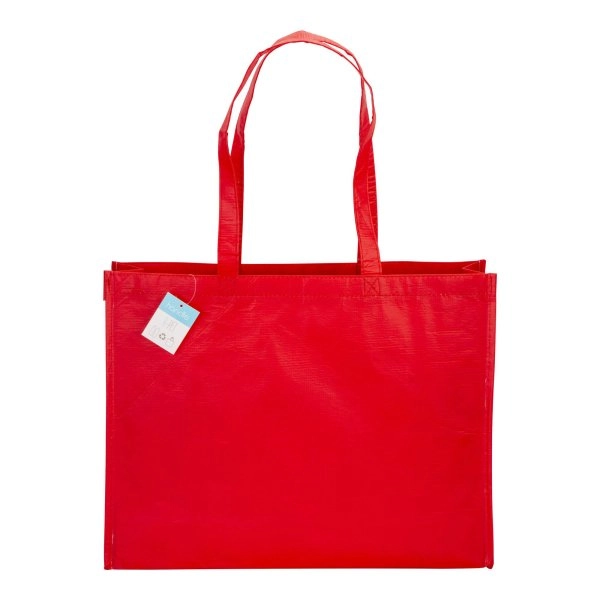 Immagine Shopper con soffietto in R-PET (plastica riciclata), manici lunghi