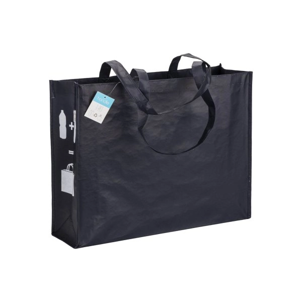 Immagine Shopper con soffietto in R-PET (plastica riciclata), manici lunghi