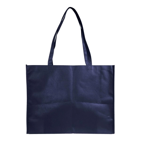 Immagine Shopper con soffietto in TNT cucito, manici lunghi