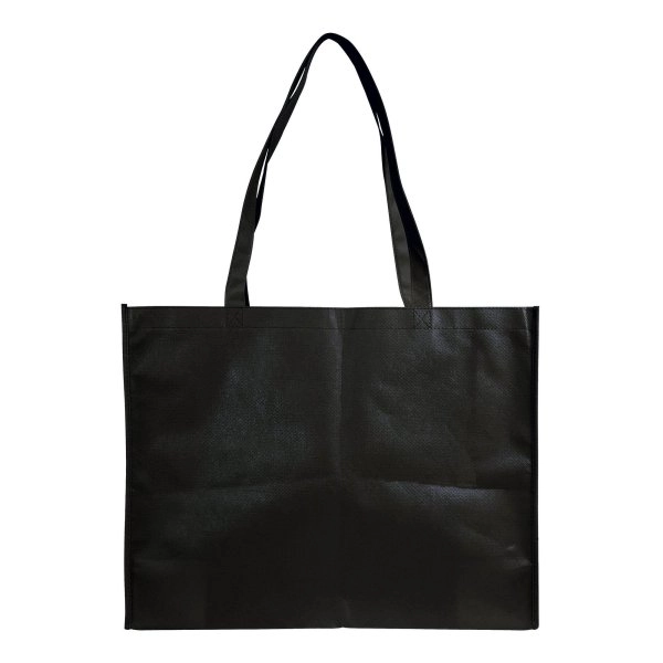 Immagine Shopper con soffietto in TNT cucito, manici lunghi