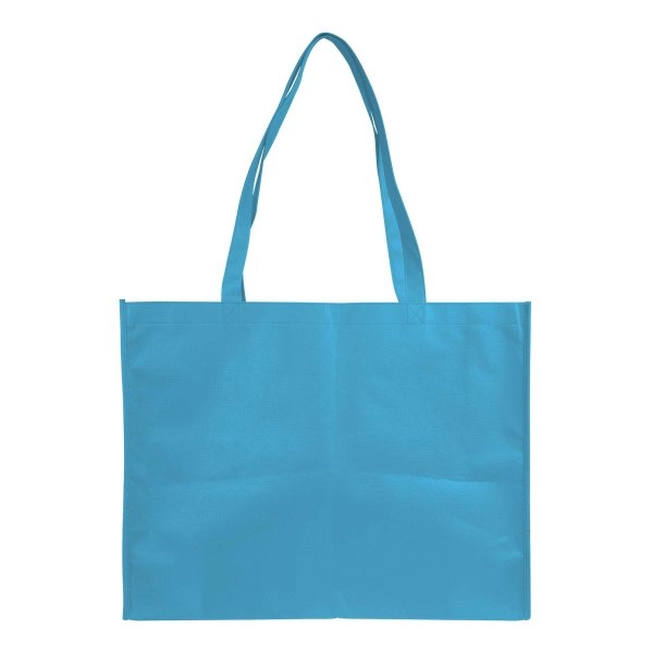 Immagine Shopper con soffietto in TNT cucito, manici lunghi