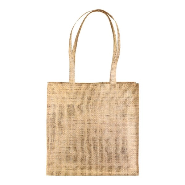 Immagine Shopper con soffietto in TNT stampato con effetto juta