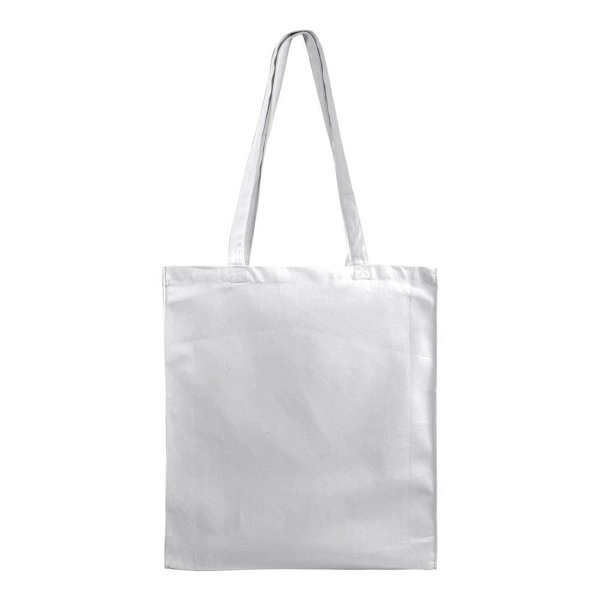 Immagine Shopper in cotone 180 g/m2, manici lunghi e soffietto