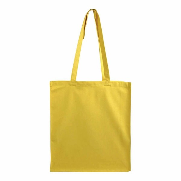 Immagine Shopper in cotone 180 g/m2, manici lunghi e soffietto