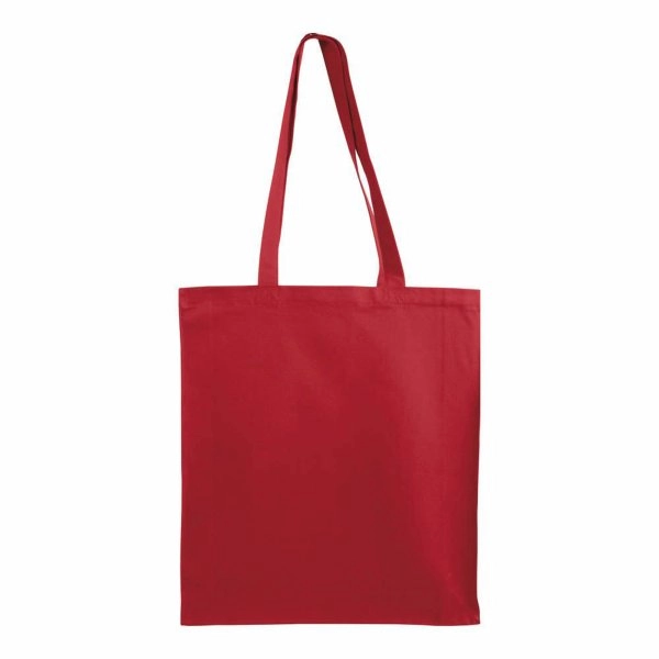 Immagine Shopper in cotone 180 g/m2, manici lunghi e soffietto